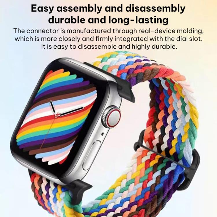 Bracelet de montre tressé en nylon avec boucle coulissante xDfind, pour Apple Watch 42 / 44 / 45 / 46 / 49 mm, pour Apple Watch 38 / 40 / 41 / S11 42 mm