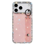 Étui de Téléphone avec Support de Bracelet Pailleté Strass, Pour iPhone 17 Pro, Pour iPhone 17, Pour iPhone Air, Pour iPhone 16 Pro Max, Pour iPhone 16 Pro, Pour iPhone 16 Plus, Pour iPhone 16, Pour iPhone 15 Pro Max