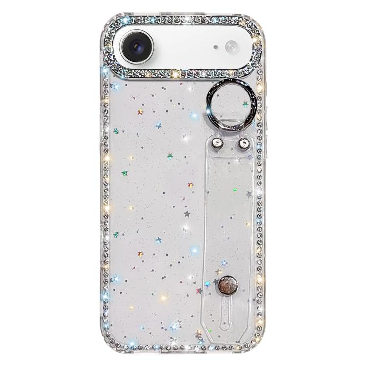 Étui de Téléphone avec Support de Bracelet Pailleté Strass, Pour iPhone 17 Pro, Pour iPhone 17, Pour iPhone Air, Pour iPhone 16 Pro Max, Pour iPhone 16 Pro, Pour iPhone 16 Plus, Pour iPhone 16, Pour iPhone 15 Pro Max