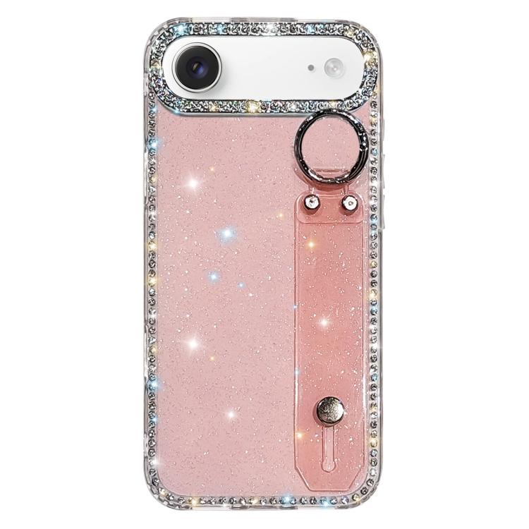Étui de Téléphone avec Support de Bracelet Pailleté Strass, Pour iPhone 17 Pro, Pour iPhone 17, Pour iPhone Air, Pour iPhone 16 Pro Max, Pour iPhone 16 Pro, Pour iPhone 16 Plus, Pour iPhone 16, Pour iPhone 15 Pro Max