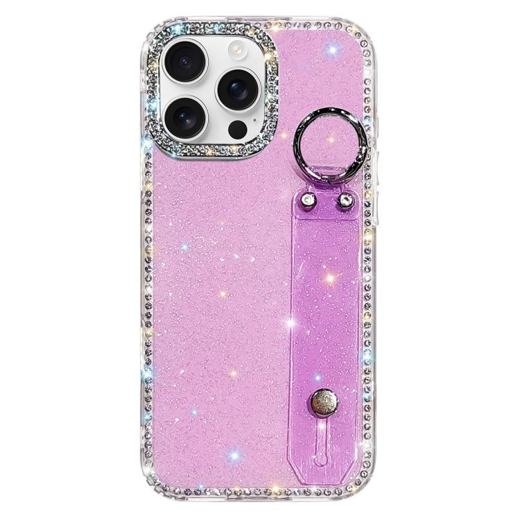 Étui de Téléphone avec Support de Bracelet Pailleté Strass, Pour iPhone 17 Pro, Pour iPhone 17, Pour iPhone Air, Pour iPhone 16 Pro Max, Pour iPhone 16 Pro, Pour iPhone 16 Plus, Pour iPhone 16, Pour iPhone 15 Pro Max