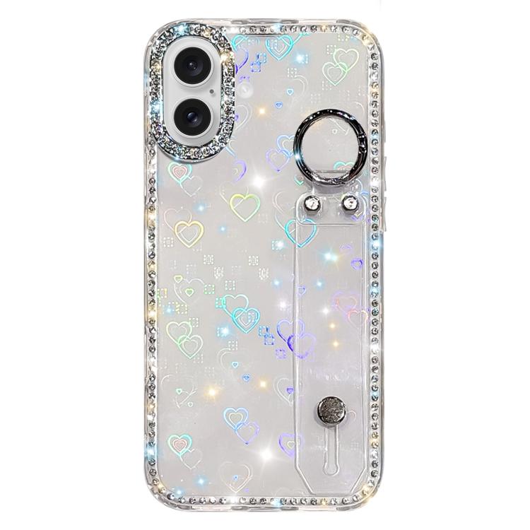 Étui de Téléphone avec Support de Bracelet Pailleté Strass, Pour iPhone 17 Pro, Pour iPhone 17, Pour iPhone Air, Pour iPhone 16 Pro Max, Pour iPhone 16 Pro, Pour iPhone 16 Plus, Pour iPhone 16, Pour iPhone 15 Pro Max