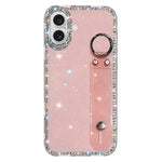 Étui de Téléphone avec Support de Bracelet Pailleté Strass, Pour iPhone 17 Pro, Pour iPhone 17, Pour iPhone Air, Pour iPhone 16 Pro Max, Pour iPhone 16 Pro, Pour iPhone 16 Plus, Pour iPhone 16, Pour iPhone 15 Pro Max