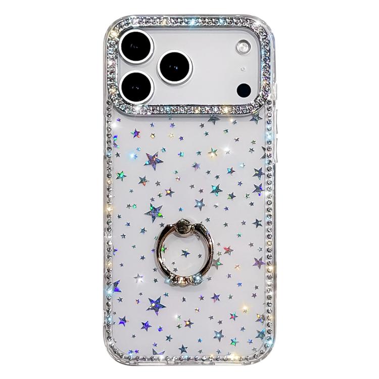 Étui de téléphone hybride TPU PC IMD double face avec support anneau en strass, pour iPhone 17 Pro Max, pour iPhone 17 Pro, pour iPhone 17, pour iPhone Air, pour iPhone 16 Pro Max, pour iPhone 16 Pro, pour iPhone 16 Plus, pour iPhone 16