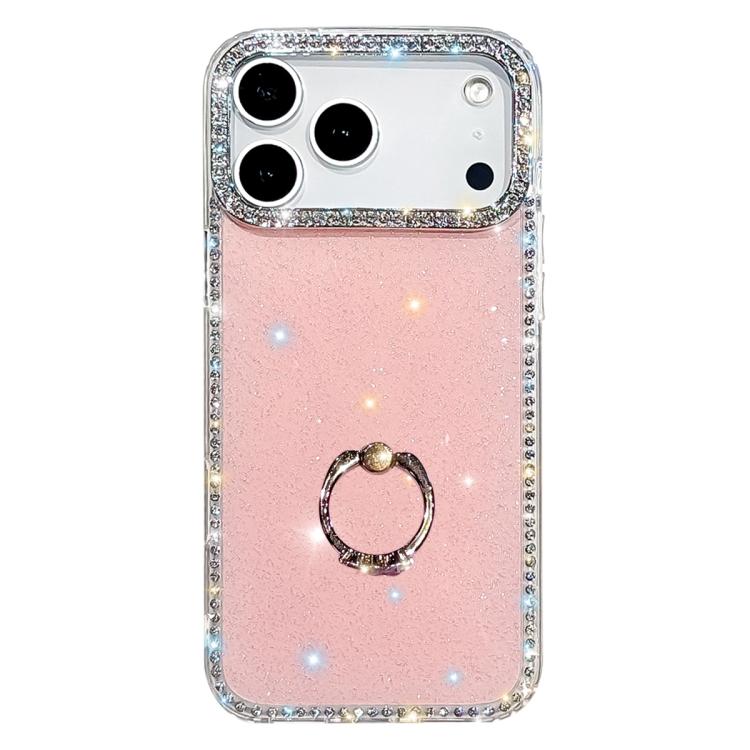 Étui de téléphone hybride TPU PC IMD double face avec support anneau en strass, pour iPhone 17 Pro Max, pour iPhone 17 Pro, pour iPhone 17, pour iPhone Air, pour iPhone 16 Pro Max, pour iPhone 16 Pro, pour iPhone 16 Plus, pour iPhone 16