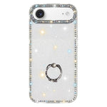 Étui de téléphone hybride TPU PC IMD double face avec support anneau en strass, pour iPhone 17 Pro Max, pour iPhone 17 Pro, pour iPhone 17, pour iPhone Air, pour iPhone 16 Pro Max, pour iPhone 16 Pro, pour iPhone 16 Plus, pour iPhone 16