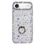 Étui de téléphone hybride TPU PC IMD double face avec support anneau en strass, pour iPhone 17 Pro Max, pour iPhone 17 Pro, pour iPhone 17, pour iPhone Air, pour iPhone 16 Pro Max, pour iPhone 16 Pro, pour iPhone 16 Plus, pour iPhone 16