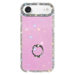 Étui de téléphone hybride TPU PC IMD double face avec support anneau en strass, pour iPhone 17 Pro Max, pour iPhone 17 Pro, pour iPhone 17, pour iPhone Air, pour iPhone 16 Pro Max, pour iPhone 16 Pro, pour iPhone 16 Plus, pour iPhone 16