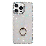 Étui de téléphone hybride TPU PC IMD double face avec support anneau en strass, pour iPhone 17 Pro Max, pour iPhone 17 Pro, pour iPhone 17, pour iPhone Air, pour iPhone 16 Pro Max, pour iPhone 16 Pro, pour iPhone 16 Plus, pour iPhone 16