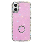 Étui de téléphone hybride TPU PC IMD double face avec support anneau en strass, pour iPhone 17 Pro Max, pour iPhone 17 Pro, pour iPhone 17, pour iPhone Air, pour iPhone 16 Pro Max, pour iPhone 16 Pro, pour iPhone 16 Plus, pour iPhone 16