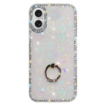 Étui de téléphone hybride TPU PC IMD double face avec support anneau en strass, pour iPhone 17 Pro Max, pour iPhone 17 Pro, pour iPhone 17, pour iPhone Air, pour iPhone 16 Pro Max, pour iPhone 16 Pro, pour iPhone 16 Plus, pour iPhone 16