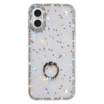 Étui de téléphone hybride TPU PC IMD double face avec support anneau en strass, pour iPhone 17 Pro Max, pour iPhone 17 Pro, pour iPhone 17, pour iPhone Air, pour iPhone 16 Pro Max, pour iPhone 16 Pro, pour iPhone 16 Plus, pour iPhone 16