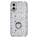 Étui de téléphone hybride TPU PC IMD double face avec support anneau en strass, pour iPhone 17 Pro Max, pour iPhone 17 Pro, pour iPhone 17, pour iPhone Air, pour iPhone 16 Pro Max, pour iPhone 16 Pro, pour iPhone 16 Plus, pour iPhone 16