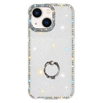 Coque de téléphone hybride TPU PC IMD double face avec strass et support de bague, pour iPhone 15 Pro Max, pour iPhone 15 Pro, pour iPhone 15, pour iPhone 14, pour iPhone 14 Pro, pour iPhone 14 Pro Max, pour iPhone 13 Pro Max, pour iPhone 13 Pro