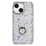 Coque de téléphone hybride TPU PC IMD double face avec strass et support de bague, pour iPhone 15 Pro Max, pour iPhone 15 Pro, pour iPhone 15, pour iPhone 14, pour iPhone 14 Pro, pour iPhone 14 Pro Max, pour iPhone 13 Pro Max, pour iPhone 13 Pro