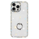 Coque de téléphone hybride TPU PC IMD double face avec strass et support de bague, pour iPhone 15 Pro Max, pour iPhone 15 Pro, pour iPhone 15, pour iPhone 14, pour iPhone 14 Pro, pour iPhone 14 Pro Max, pour iPhone 13 Pro Max, pour iPhone 13 Pro