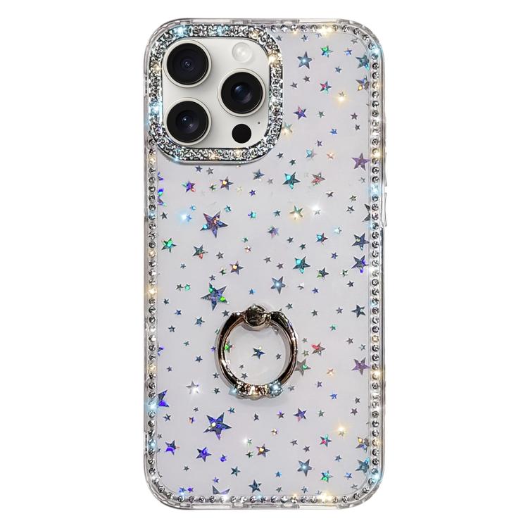 Coque de téléphone hybride TPU PC IMD double face avec strass et support de bague, pour iPhone 15 Pro Max, pour iPhone 15 Pro, pour iPhone 15, pour iPhone 14, pour iPhone 14 Pro, pour iPhone 14 Pro Max, pour iPhone 13 Pro Max, pour iPhone 13 Pro