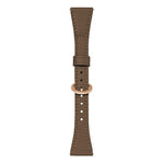 xDfind Flat-head Horseshoe Buckle Vegan Leather Watch Band, 18mm, 20mm