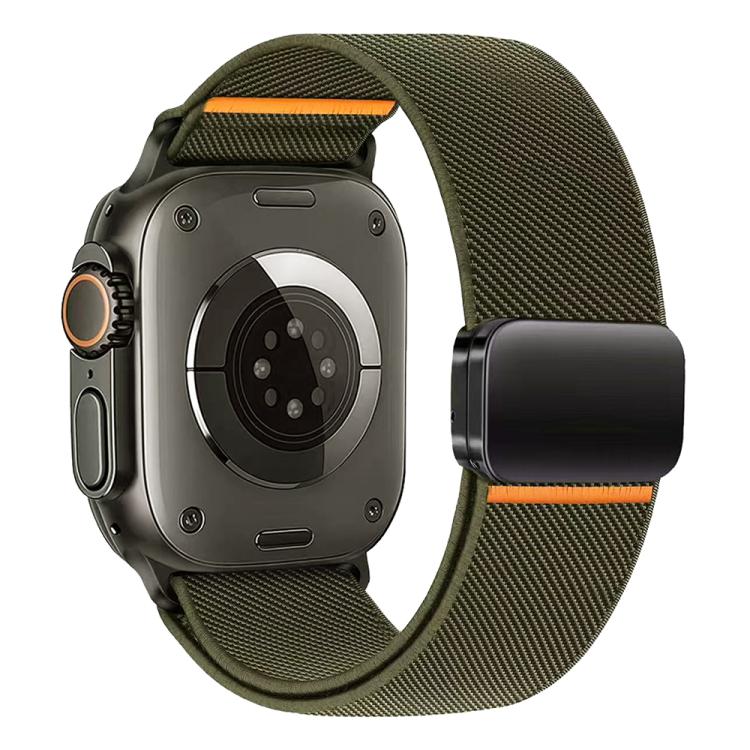 xDfind Bracelet de Montre en Nylon Élastique avec Boucle Magnétique, Pour Apple Watch 42 / 44 / 45 / 46 / 49mm, Pour Apple Watch 38 / 40 / 41 / S11 42mm