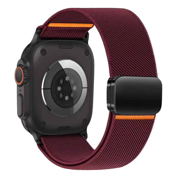 xDfind Bracelet de Montre en Nylon Élastique avec Boucle Magnétique, Pour Apple Watch 42 / 44 / 45 / 46 / 49mm, Pour Apple Watch 38 / 40 / 41 / S11 42mm