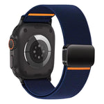 xDfind Bracelet de Montre en Nylon Élastique avec Boucle Magnétique, Pour Apple Watch 42 / 44 / 45 / 46 / 49mm, Pour Apple Watch 38 / 40 / 41 / S11 42mm