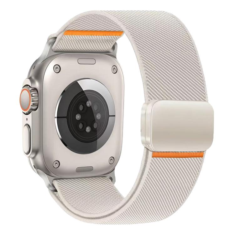 xDfind Bracelet de Montre en Nylon Élastique avec Boucle Magnétique, Pour Apple Watch 42 / 44 / 45 / 46 / 49mm, Pour Apple Watch 38 / 40 / 41 / S11 42mm