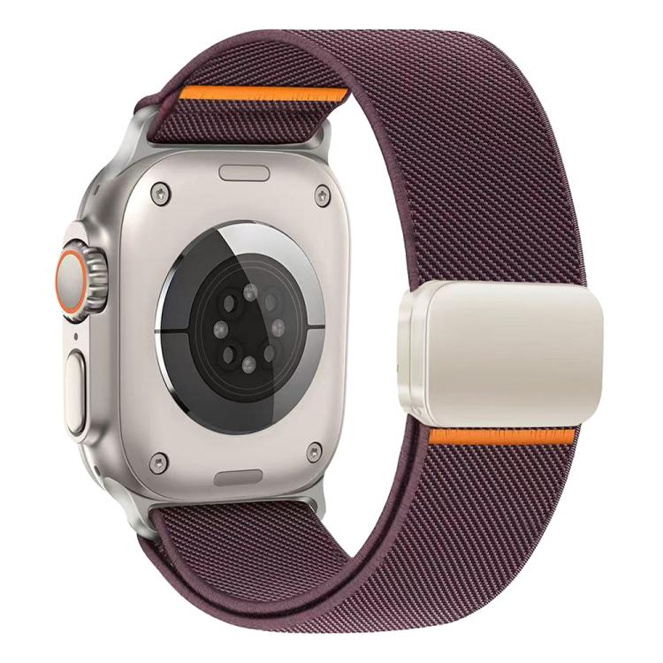 xDfind Bracelet de Montre en Nylon Élastique avec Boucle Magnétique, Pour Apple Watch 42 / 44 / 45 / 46 / 49mm, Pour Apple Watch 38 / 40 / 41 / S11 42mm