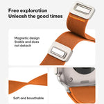 xDfind Bracelet de Montre en Nylon Élastique avec Boucle Magnétique, Pour Apple Watch 42 / 44 / 45 / 46 / 49mm, Pour Apple Watch 38 / 40 / 41 / S11 42mm