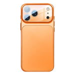 Coque de téléphone hybride en TPU acrylique givré avec film de protection d'objectif, Pour iPhone 17 Pro Max, Pour iPhone 17 Pro