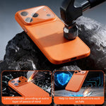 Coque de téléphone hybride en TPU acrylique givré avec film de protection d'objectif, Pour iPhone 17 Pro Max, Pour iPhone 17 Pro