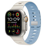 Bracelet de montre en silicone à boucle magnétique xDfind Norman, pour Apple Watch 42 / 44 / 45 / 46 / 49mm, pour Apple Watch 38 / 40 / 41 / S11 42mm