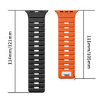Bracelet de montre en silicone à boucle magnétique xDfind Norman, pour Apple Watch 42 / 44 / 45 / 46 / 49mm, pour Apple Watch 38 / 40 / 41 / S11 42mm