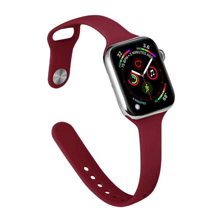 Bracelet de montre en silicone à petite taille et boucle inversée xDfind, pour Apple Watch 42 / 44 / 45 / 46 / 49 mm, pour Apple Watch 38 / 40 / 41 / S11 42 mm