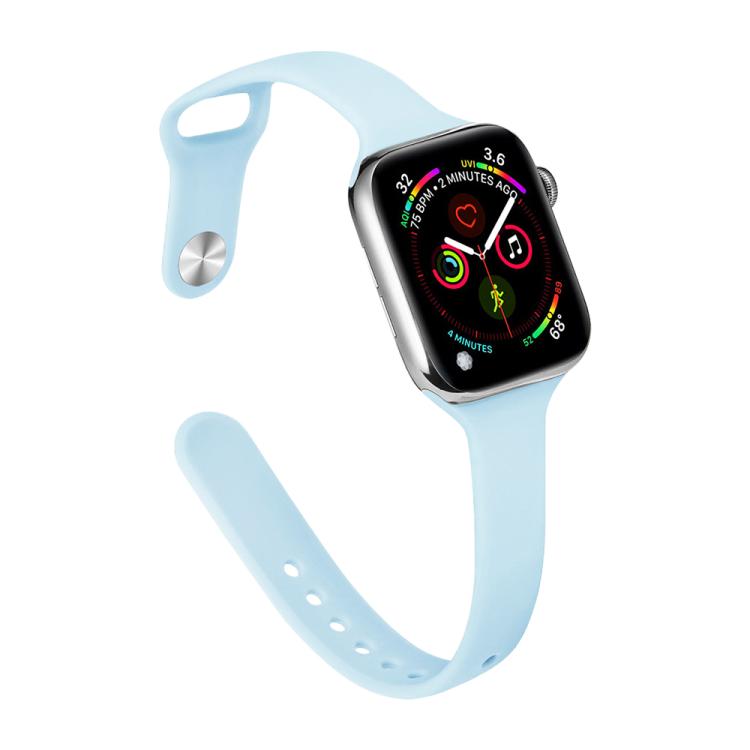 Bracelet de montre en silicone à petite taille et boucle inversée xDfind, pour Apple Watch 42 / 44 / 45 / 46 / 49 mm, pour Apple Watch 38 / 40 / 41 / S11 42 mm