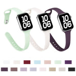 Bracelet de montre en silicone à petite taille et boucle inversée xDfind, pour Apple Watch 42 / 44 / 45 / 46 / 49 mm, pour Apple Watch 38 / 40 / 41 / S11 42 mm