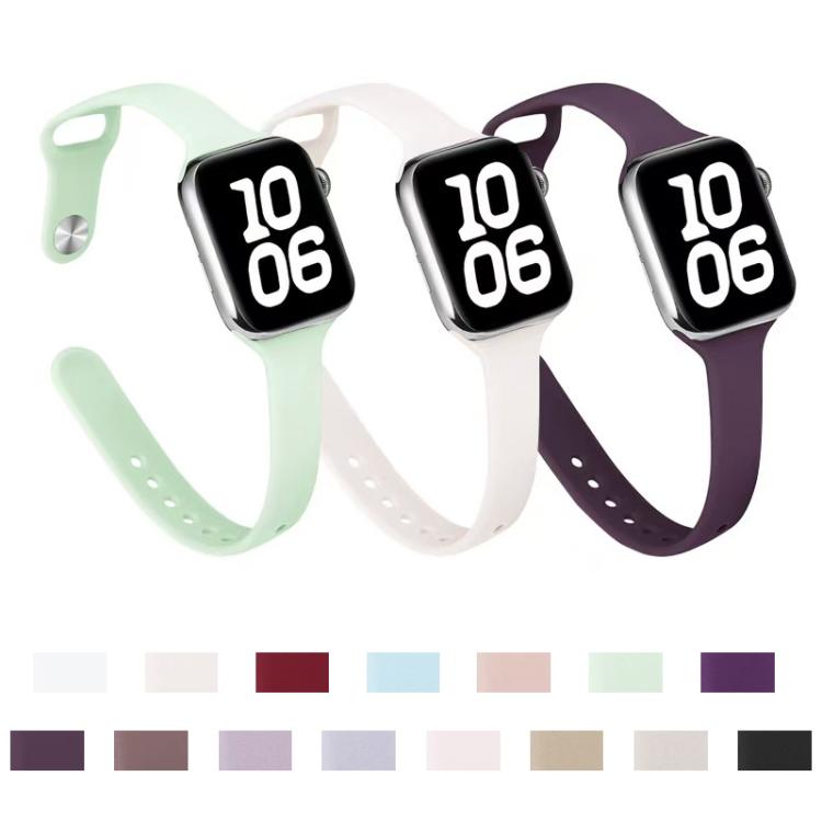 Bracelet de montre en silicone à petite taille et boucle inversée xDfind, pour Apple Watch 42 / 44 / 45 / 46 / 49 mm, pour Apple Watch 38 / 40 / 41 / S11 42 mm