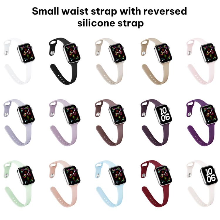 Bracelet de montre en silicone à petite taille et boucle inversée xDfind, pour Apple Watch 42 / 44 / 45 / 46 / 49 mm, pour Apple Watch 38 / 40 / 41 / S11 42 mm