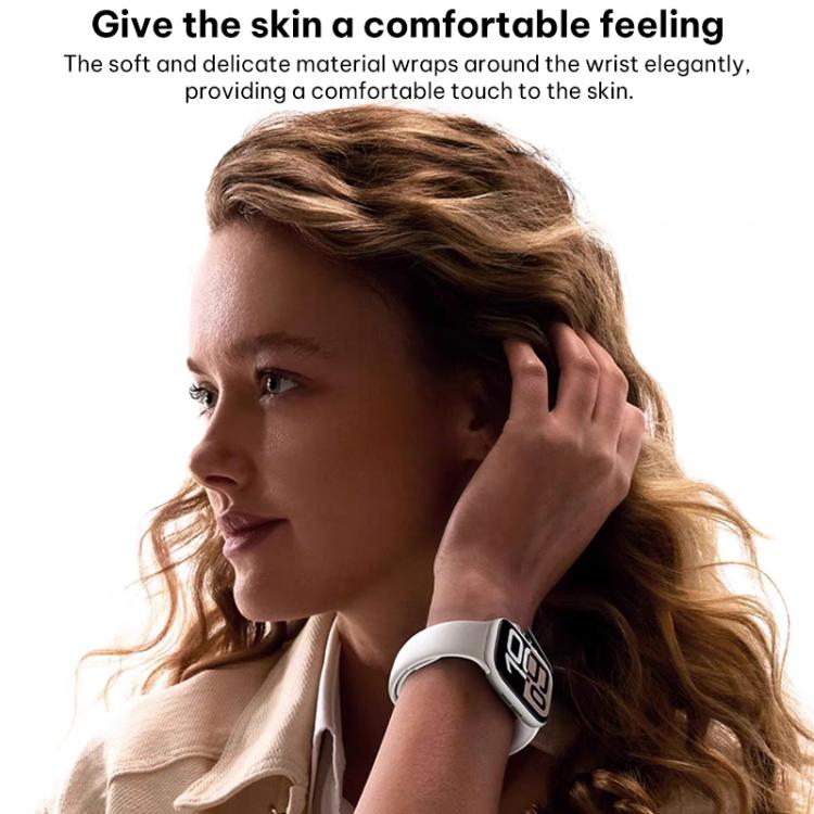 Bracelet de montre en silicone à petite taille et boucle inversée xDfind, pour Apple Watch 42 / 44 / 45 / 46 / 49 mm, pour Apple Watch 38 / 40 / 41 / S11 42 mm