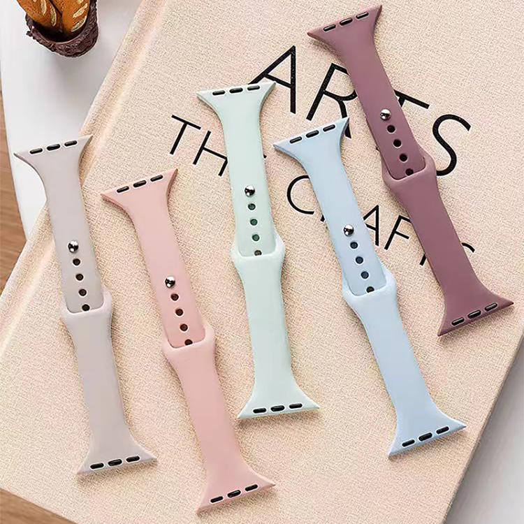 Bracelet de montre en silicone à petite taille et boucle inversée xDfind, pour Apple Watch 42 / 44 / 45 / 46 / 49 mm, pour Apple Watch 38 / 40 / 41 / S11 42 mm