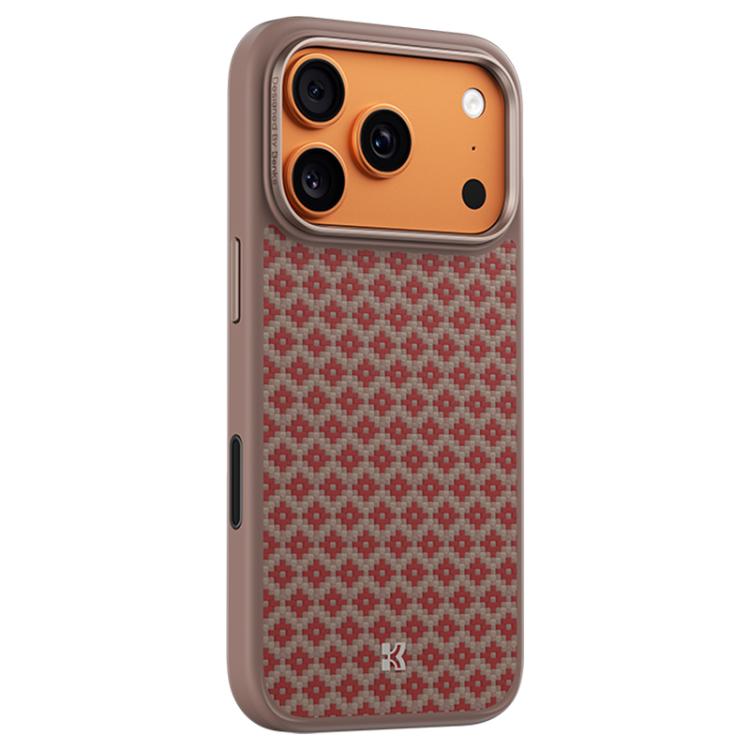 Coque de téléphone magnétique antichoc Benks Y3 en Kevlar avec motif diamant, pour iPhone 17 Pro Max, pour iPhone 17 Pro