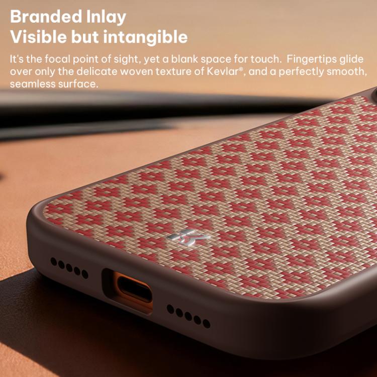 Coque de téléphone magnétique antichoc Benks Y3 en Kevlar avec motif diamant, pour iPhone 17 Pro Max, pour iPhone 17 Pro