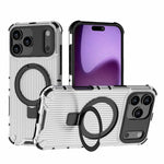 Coque de téléphone antichoc avec support à grille, Pour iPhone 17 Pro Max, Pour iPhone 17 Pro, Pour iPhone 17, Pour iPhone Air