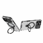 Coque de téléphone antichoc avec support à grille, Pour iPhone 17 Pro Max, Pour iPhone 17 Pro, Pour iPhone 17, Pour iPhone Air