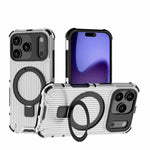 Coque de téléphone antichoc avec support à grille, Pour iPhone 17 Pro Max, Pour iPhone 17 Pro, Pour iPhone 17, Pour iPhone Air