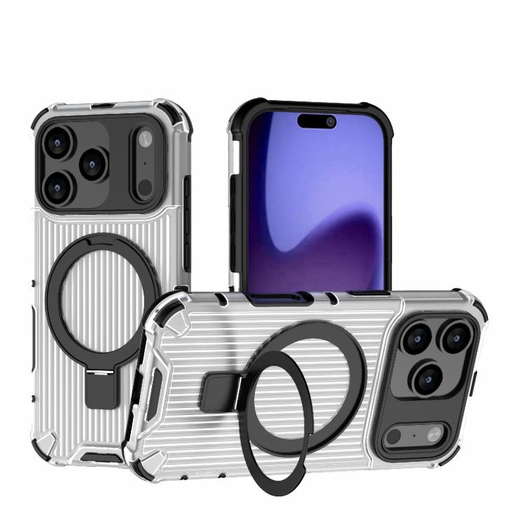 Coque de téléphone antichoc avec support à grille, Pour iPhone 17 Pro Max, Pour iPhone 17 Pro, Pour iPhone 17, Pour iPhone Air