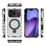 Coque de téléphone antichoc avec support à grille, Pour iPhone 17 Pro Max, Pour iPhone 17 Pro, Pour iPhone 17, Pour iPhone Air