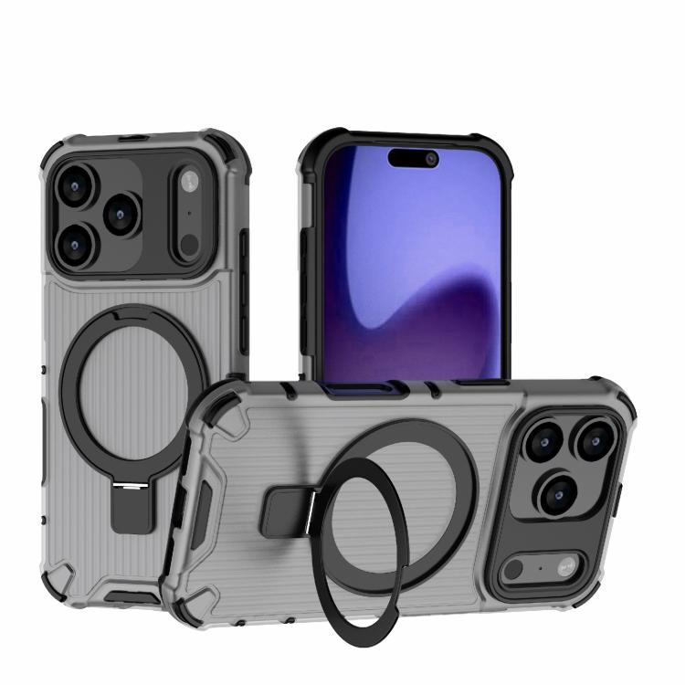 Coque de téléphone antichoc avec support à grille, Pour iPhone 17 Pro Max, Pour iPhone 17 Pro, Pour iPhone 17, Pour iPhone Air