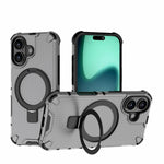 Coque de téléphone antichoc avec support à grille, Pour iPhone 17 Pro Max, Pour iPhone 17 Pro, Pour iPhone 17, Pour iPhone Air