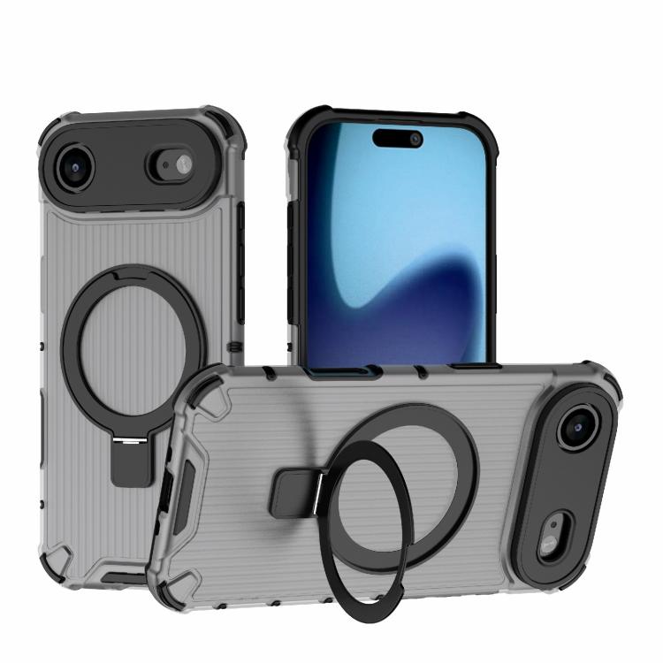 Coque de téléphone antichoc avec support à grille, Pour iPhone 17 Pro Max, Pour iPhone 17 Pro, Pour iPhone 17, Pour iPhone Air