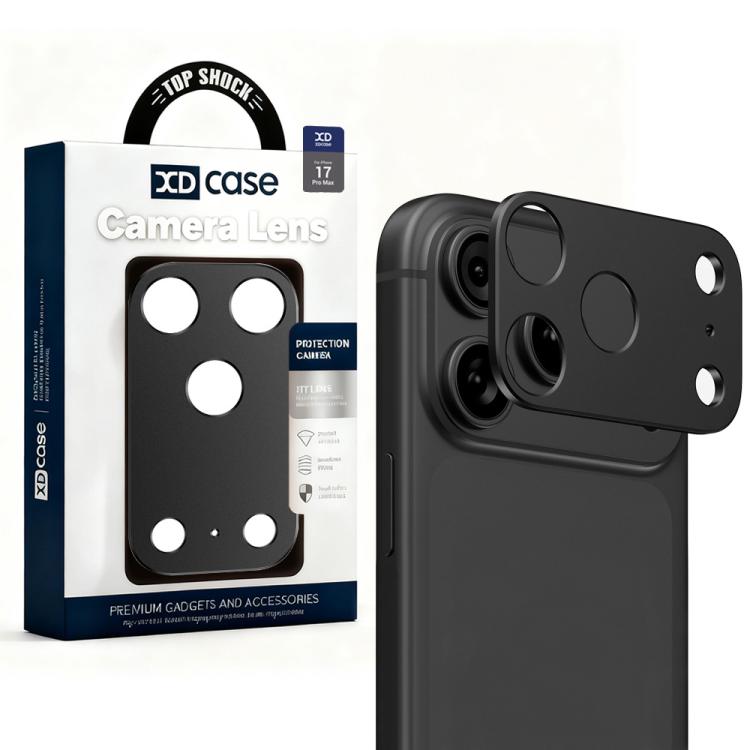 XDcase Protecteur d'objectif d'appareil photo plat et creux en métal, pour iPhone 17 Pro Max, pour iPhone 17 Pro
